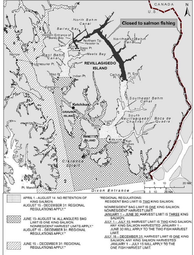 Revised 2022 Regional King Salmon Sport Fishing Regulations for  the Ketchikan Area